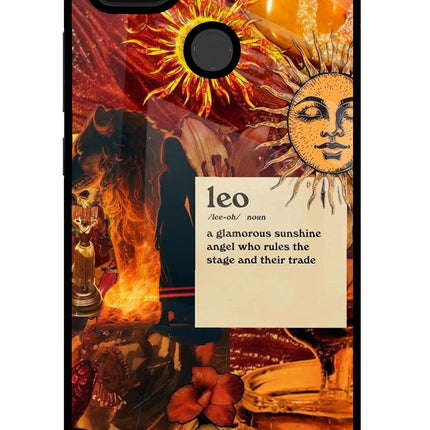 Leo Zodiac Poco C31 Glass Case