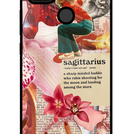 Sagittarius Zodiac Poco C31 Glass Case