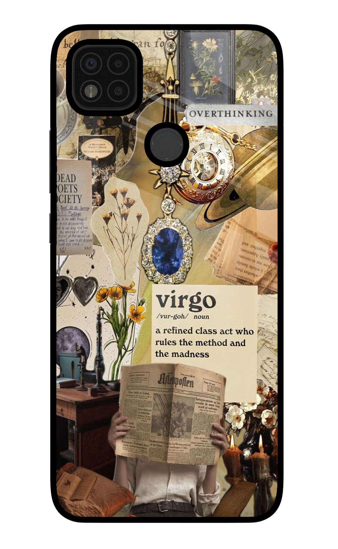 Virgo Zodiac Poco C31 Glass Case