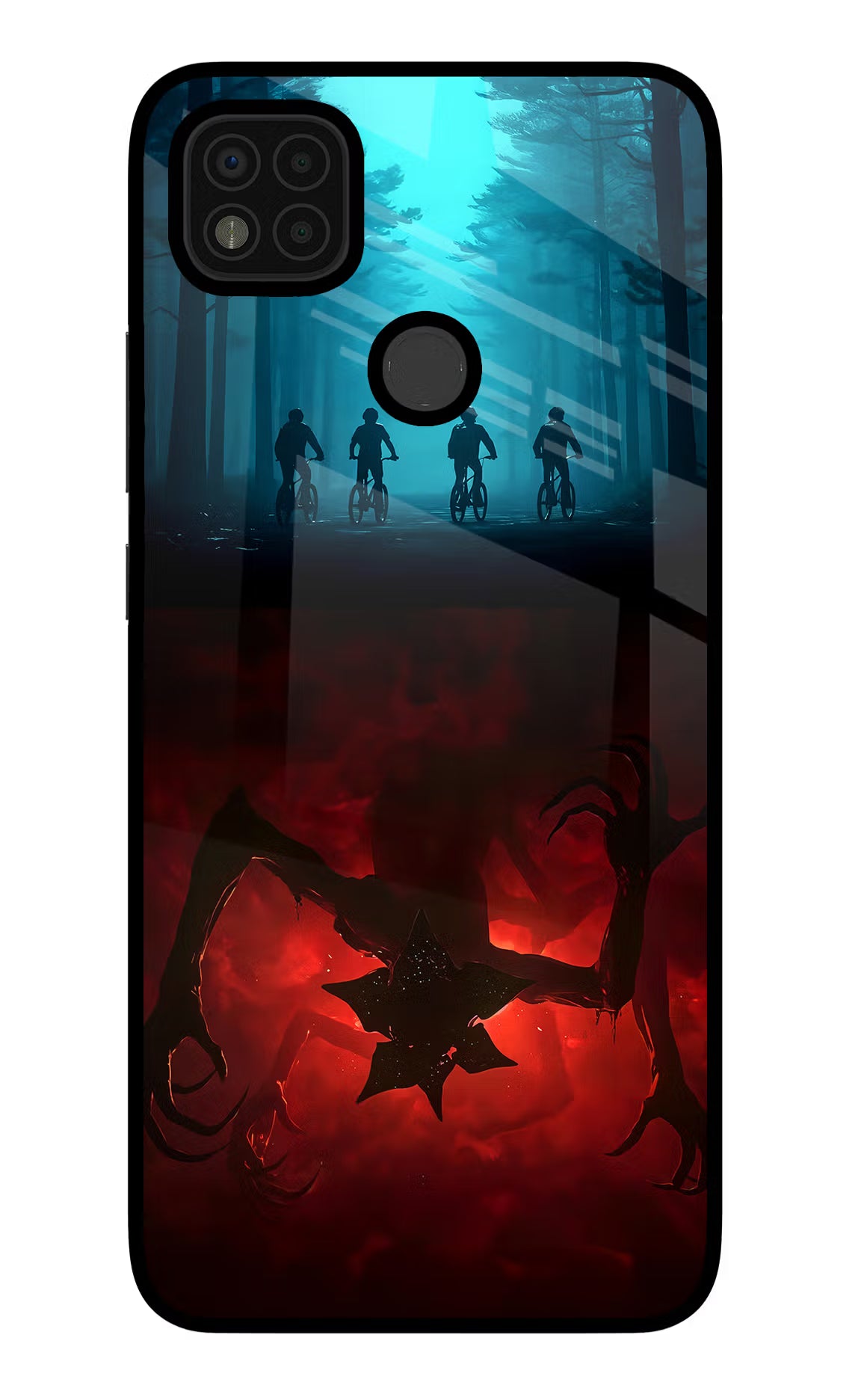 Ordinary Things Downside Up Poco C31 Glass Case Back Cover by Casekaro