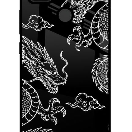Twin Dragons Poco C31 Glass Case