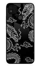 Twin Dragons Poco C31 Glass Case