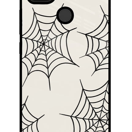 Spider Web Poco C31 Glass Case