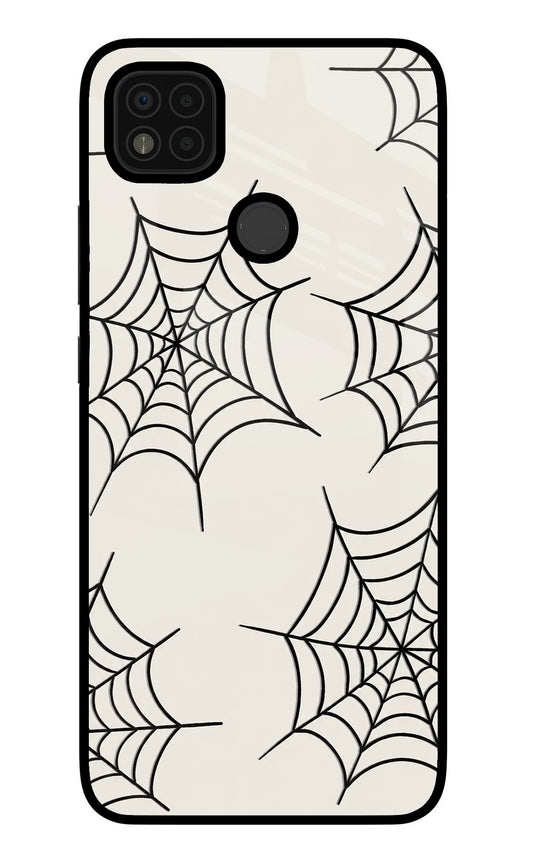 Spider Web Poco C31 Glass Case
