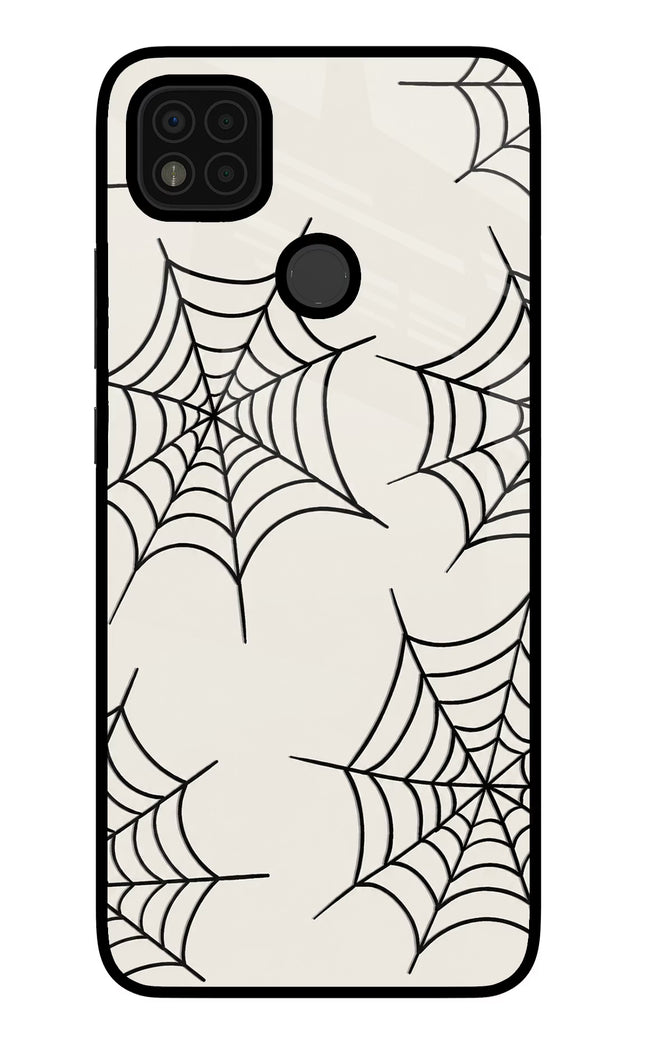Spider Web Poco C31 Glass Case