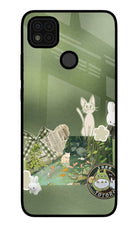 Aesthetic anime Poco C31 Glass Case