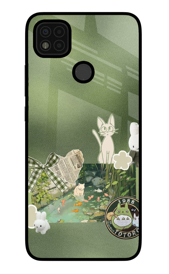 Aesthetic anime Poco C31 Glass Case