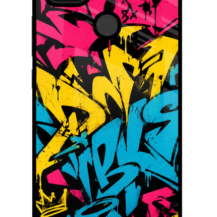 Graffiti Vibe Poco C31 Glass Case