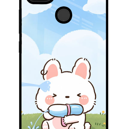 Bunny Treat Poco C31 Glass Case