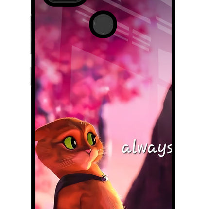 Always Cat Poco C31 Glass Case