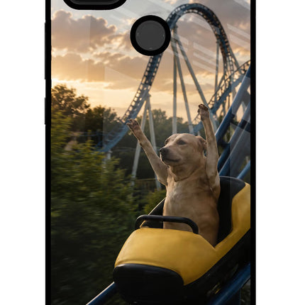 Rollercoaster Dog Poco C31 Glass Case