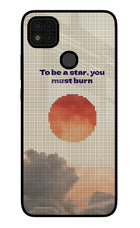 Pixel Sun Poco C31 Glass Case Back Cover by Casekaro
