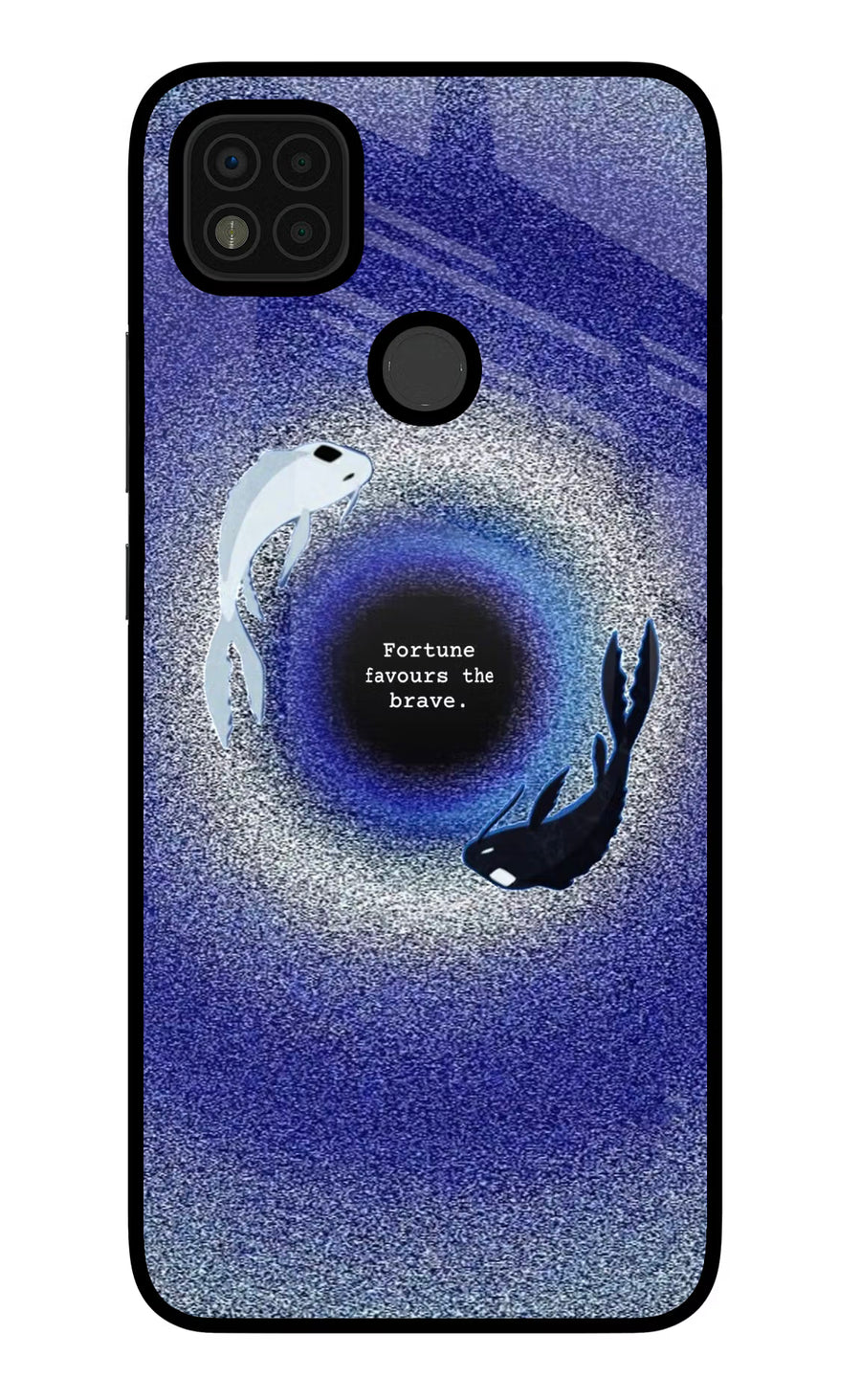 Dark Koi Poco C31 Back Cover, Glass case