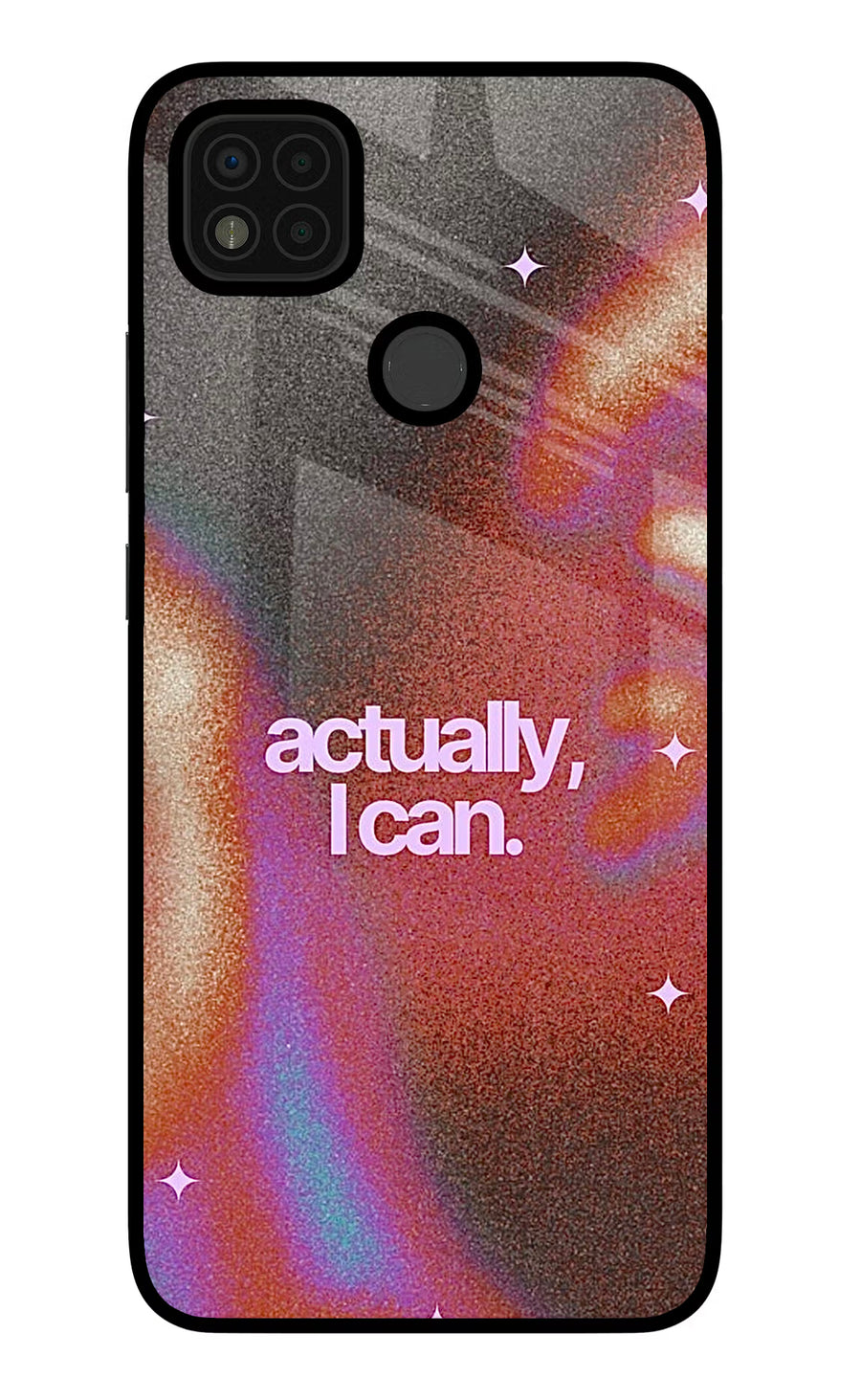 Pink Aura Poco C31 Back Cover, Glass case