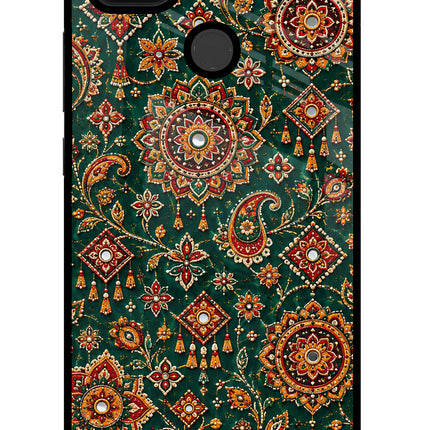 Green Pataka Poco C31 Glass Case