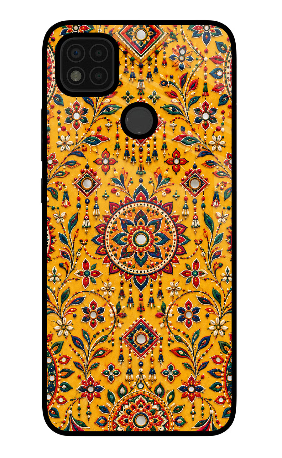 Sunlit Aura Poco C31 Back Cover, Glass case