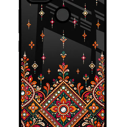 Noir Mehfil Poco C31 Glass Case