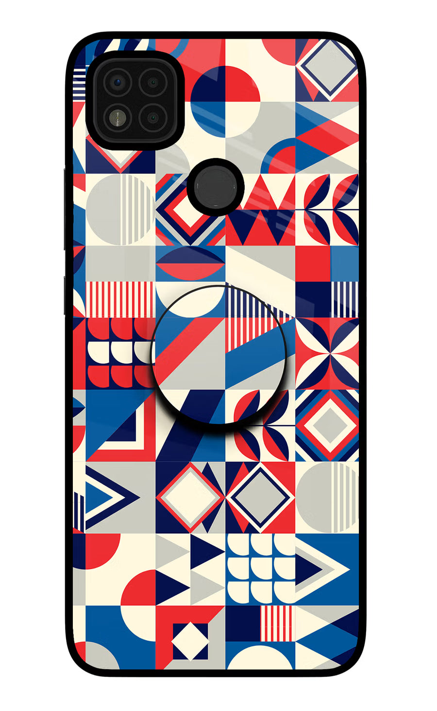 Colorful Pattern Poco C31 Pop Case, Glass case