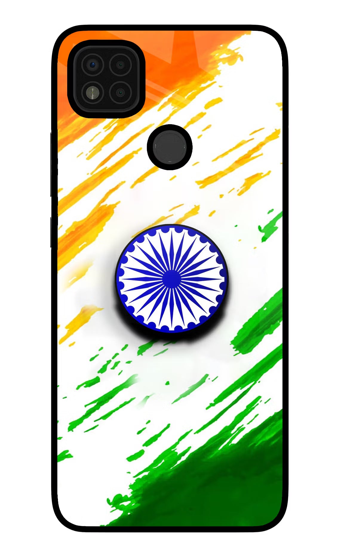 Indian Flag Ashoka Chakra Poco C31 Pop Case by Casekaro
