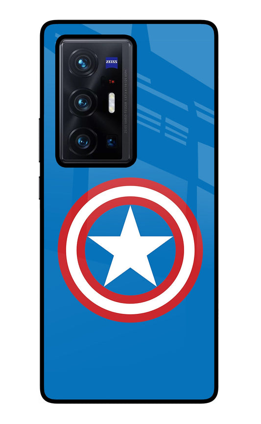 Captain America Logo Vivo X70 Pro+ Glass Case