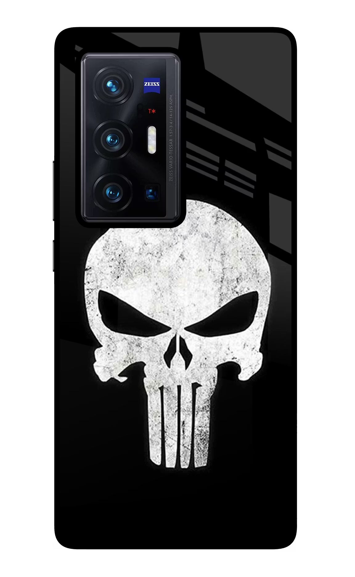 Punisher Skull Vivo X70 Pro+ Glass Case Back Cover by Casekaro