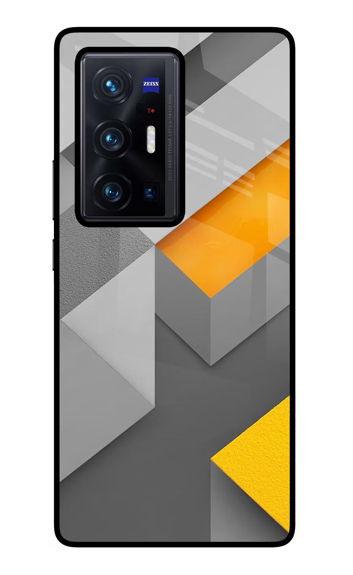 Abstract Vivo X70 Pro+ Glass Case Back Cover by Casekaro