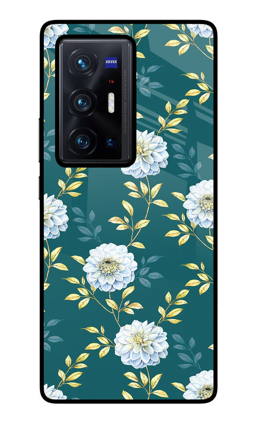 Flowers Vivo X70 Pro+ Glass Case