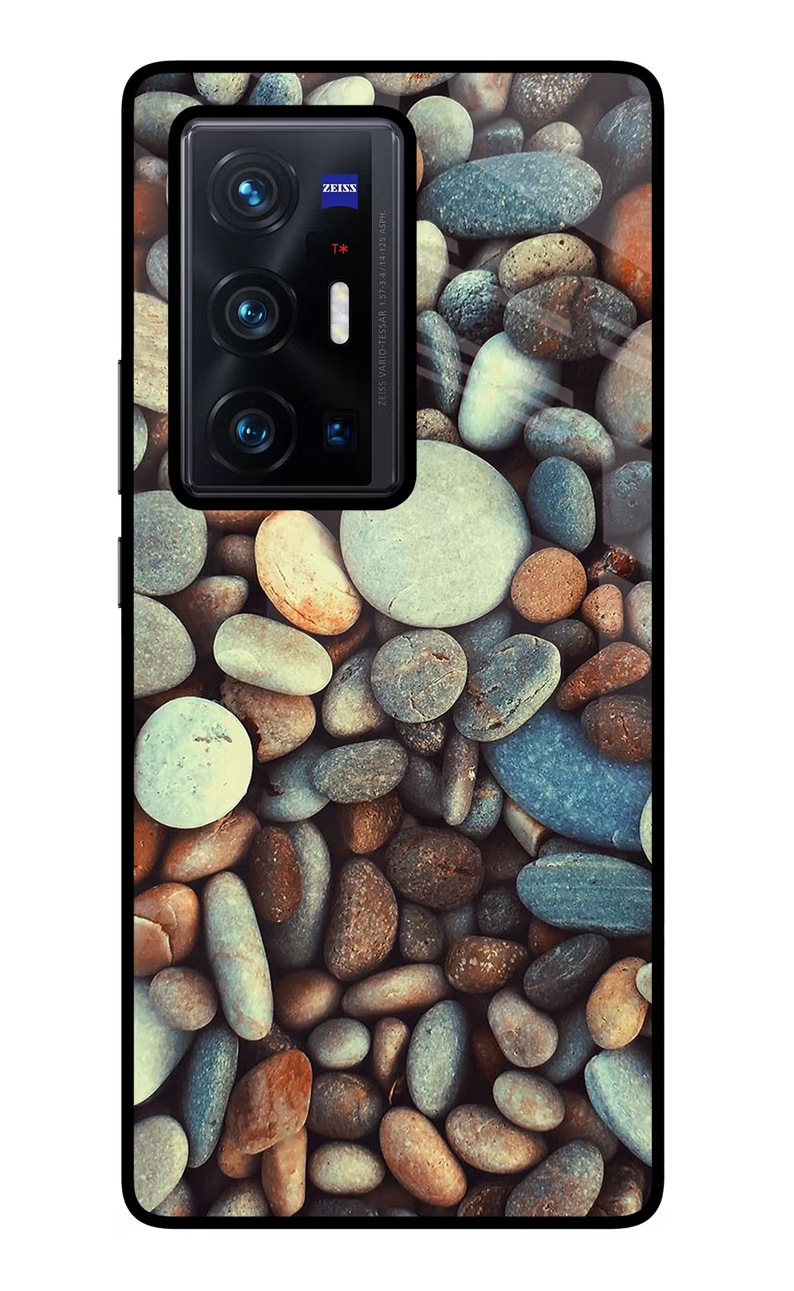 Pebble Vivo X70 Pro+ Glass Case Back Cover by Casekaro