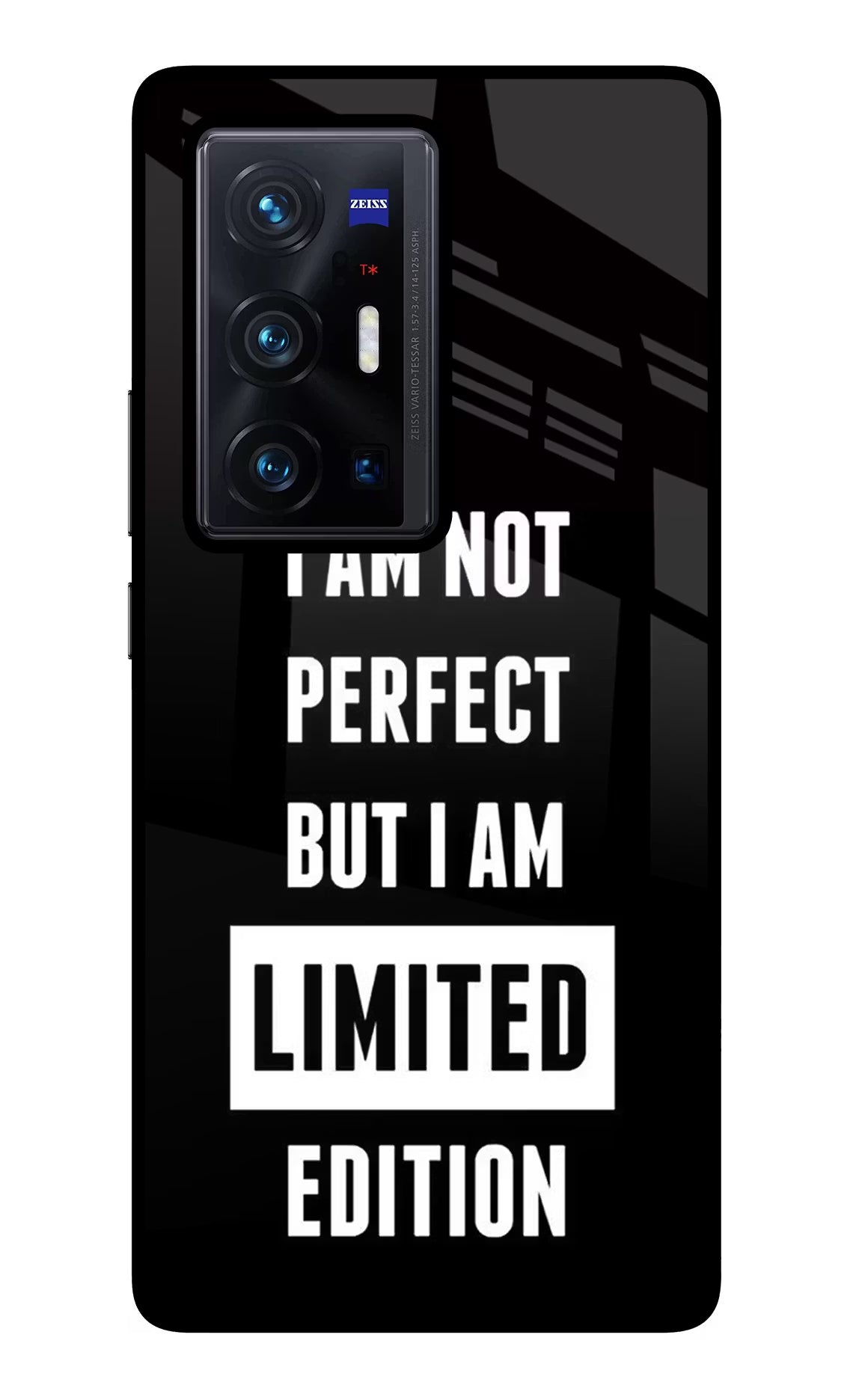 I Am Not Perfect But I Am Limited Edition Vivo X70 Pro+ Glass Case Back Cover by Casekaro