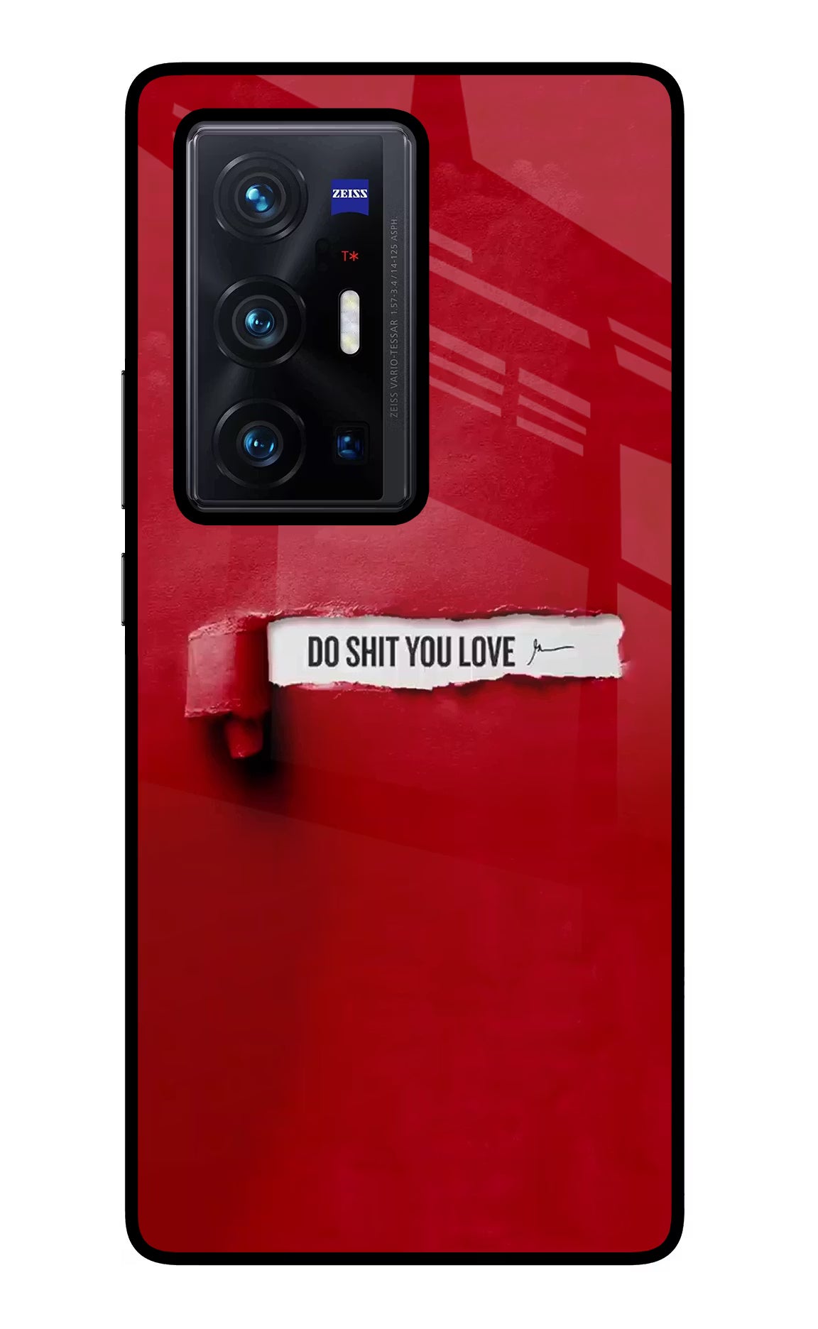 Do Shit You Love Vivo X70 Pro+ Glass Case Back Cover by Casekaro