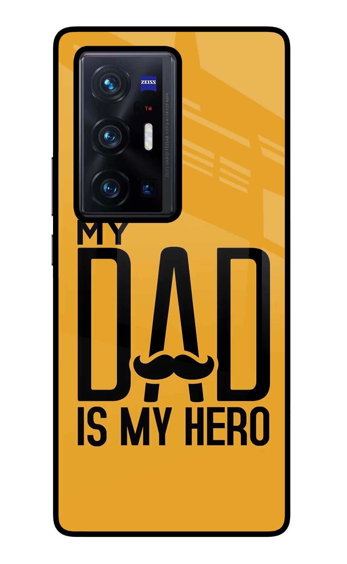 My Dad Is My Hero Vivo X70 Pro+ Glass Case Back Cover by Casekaro