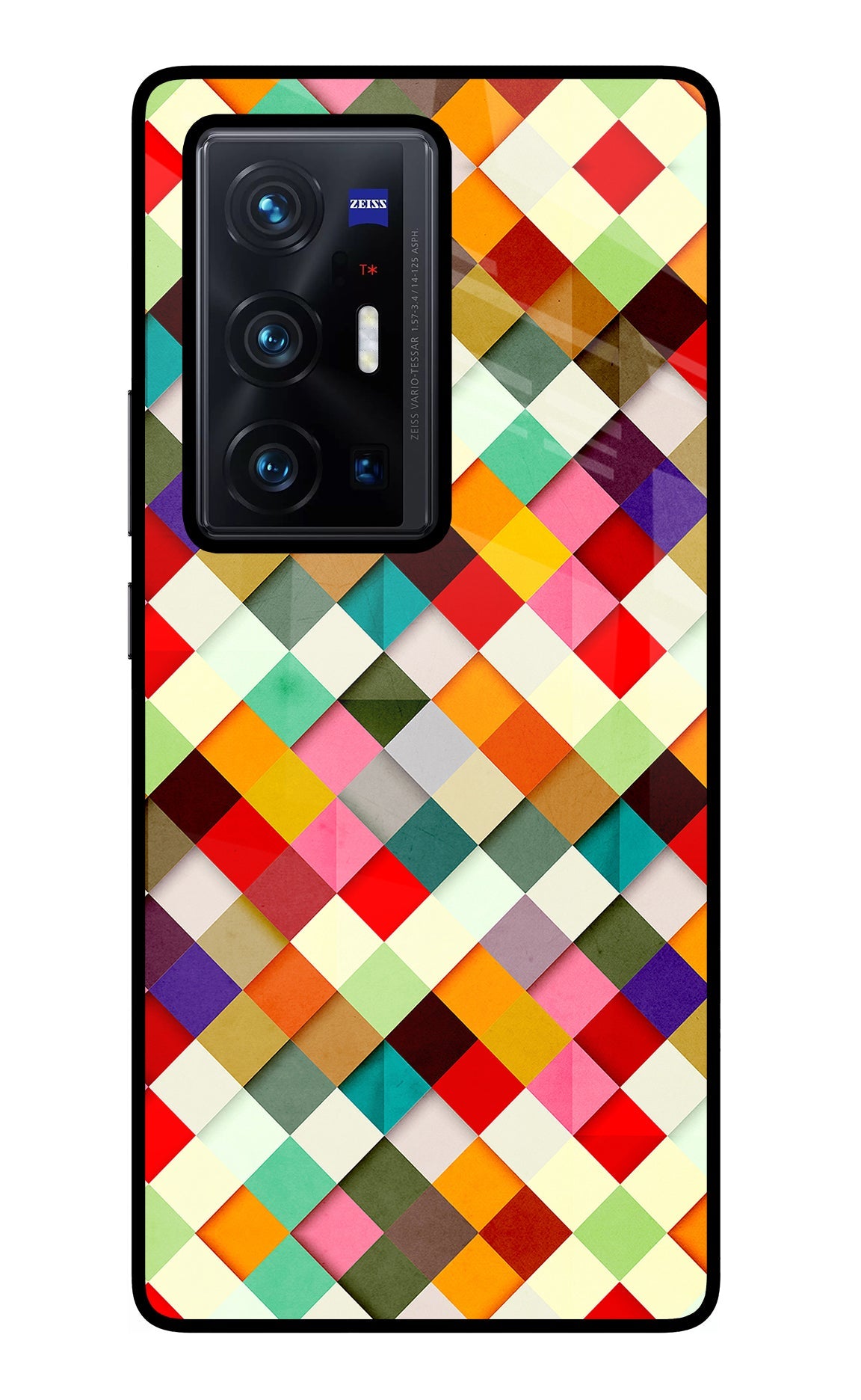 Geometric Abstract Colorful Vivo X70 Pro+ Back Cover