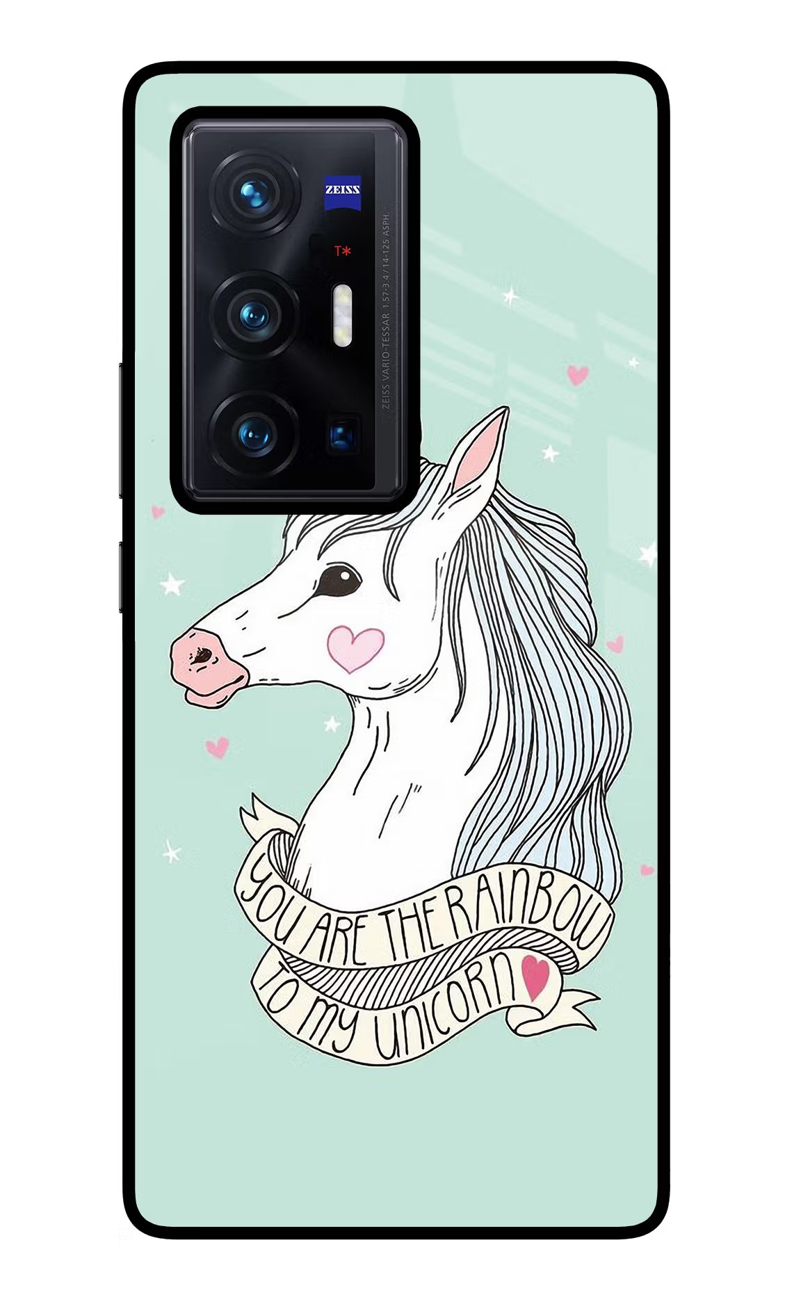 Unicorn Wallpaper Vivo X70 Pro+ Glass Case Back Cover by Casekaro