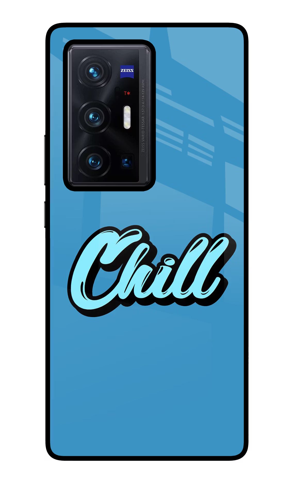 Chill Vivo X70 Pro+ Glass Case Back Cover by Casekaro