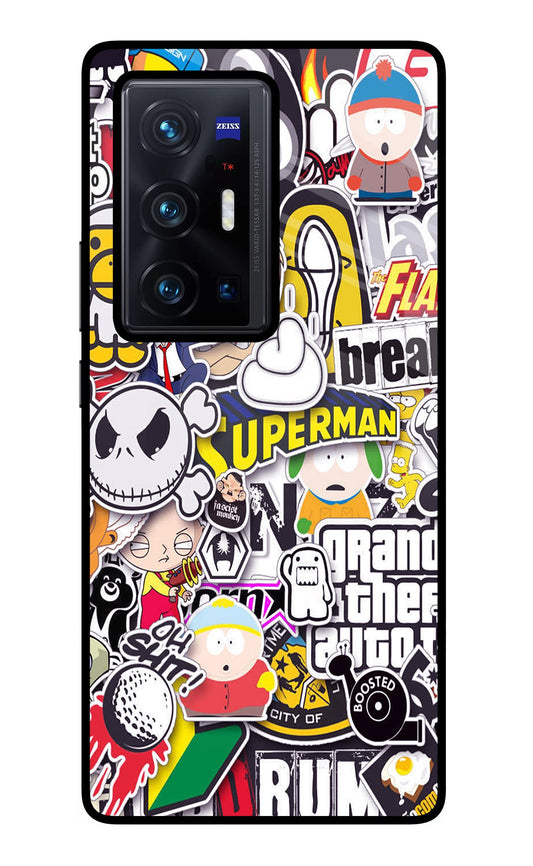 Sticker Bomb Vivo X70 Pro+ Glass Case