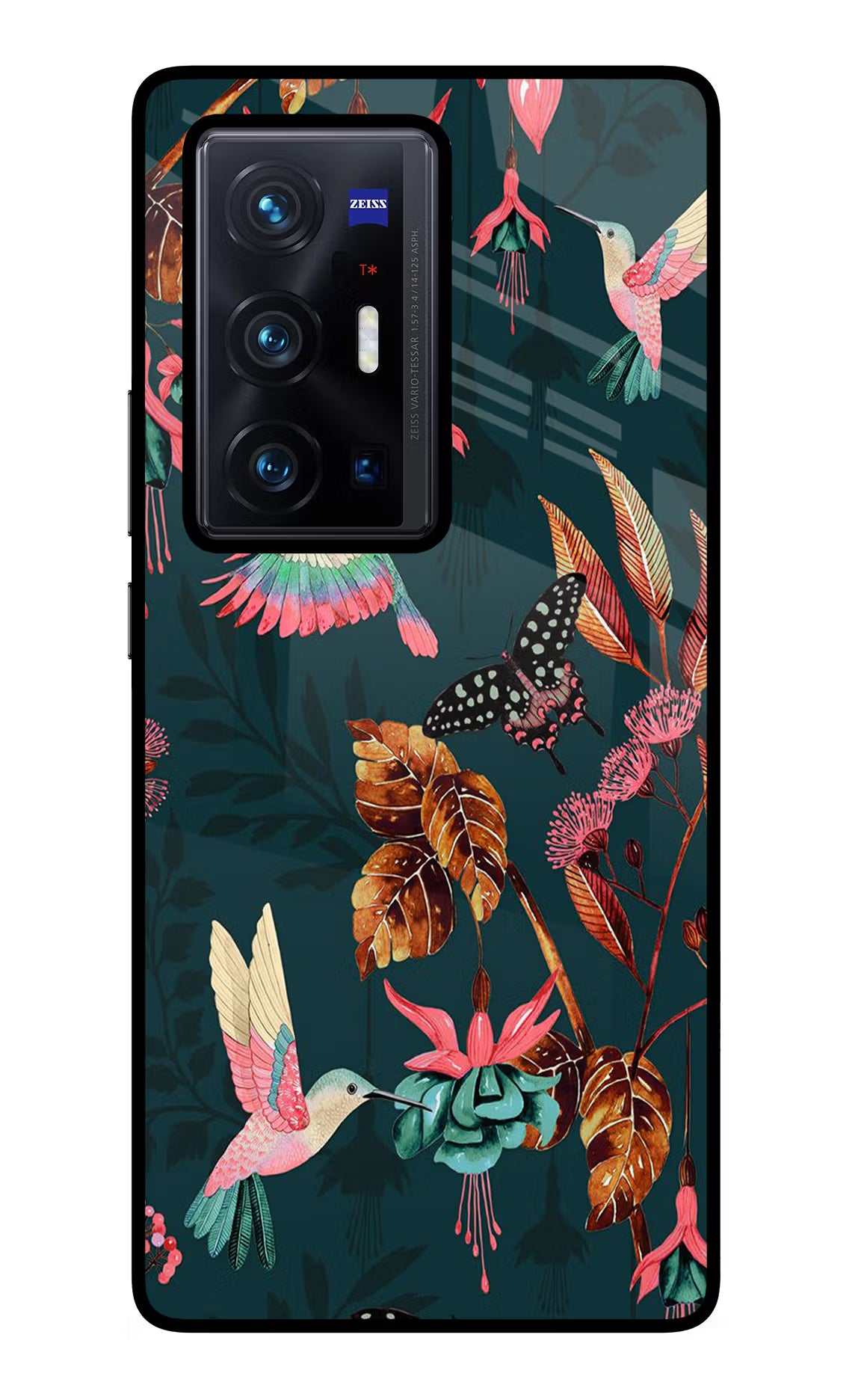 Birds Vivo X70 Pro+ Glass Case Back Cover by Casekaro