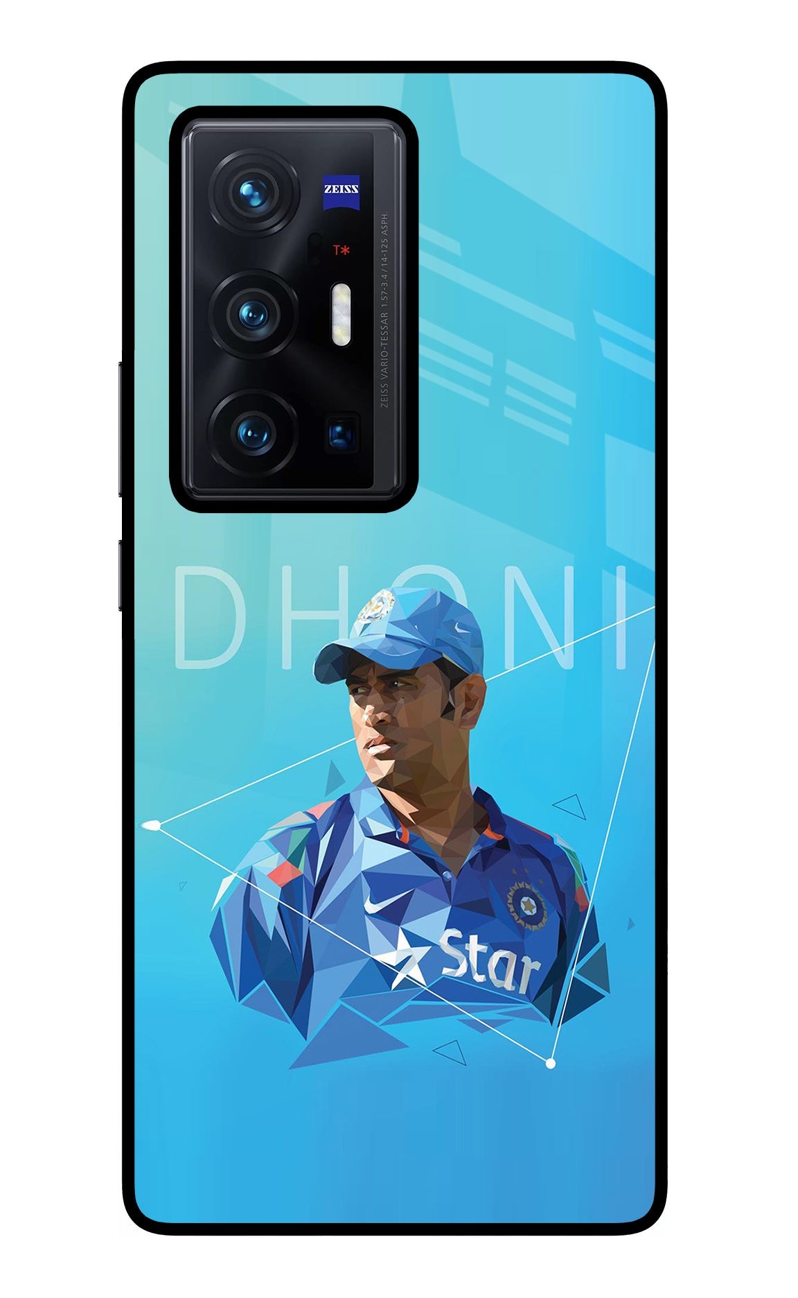 Dhoni Artwork Vivo X70 Pro+ Back Cover