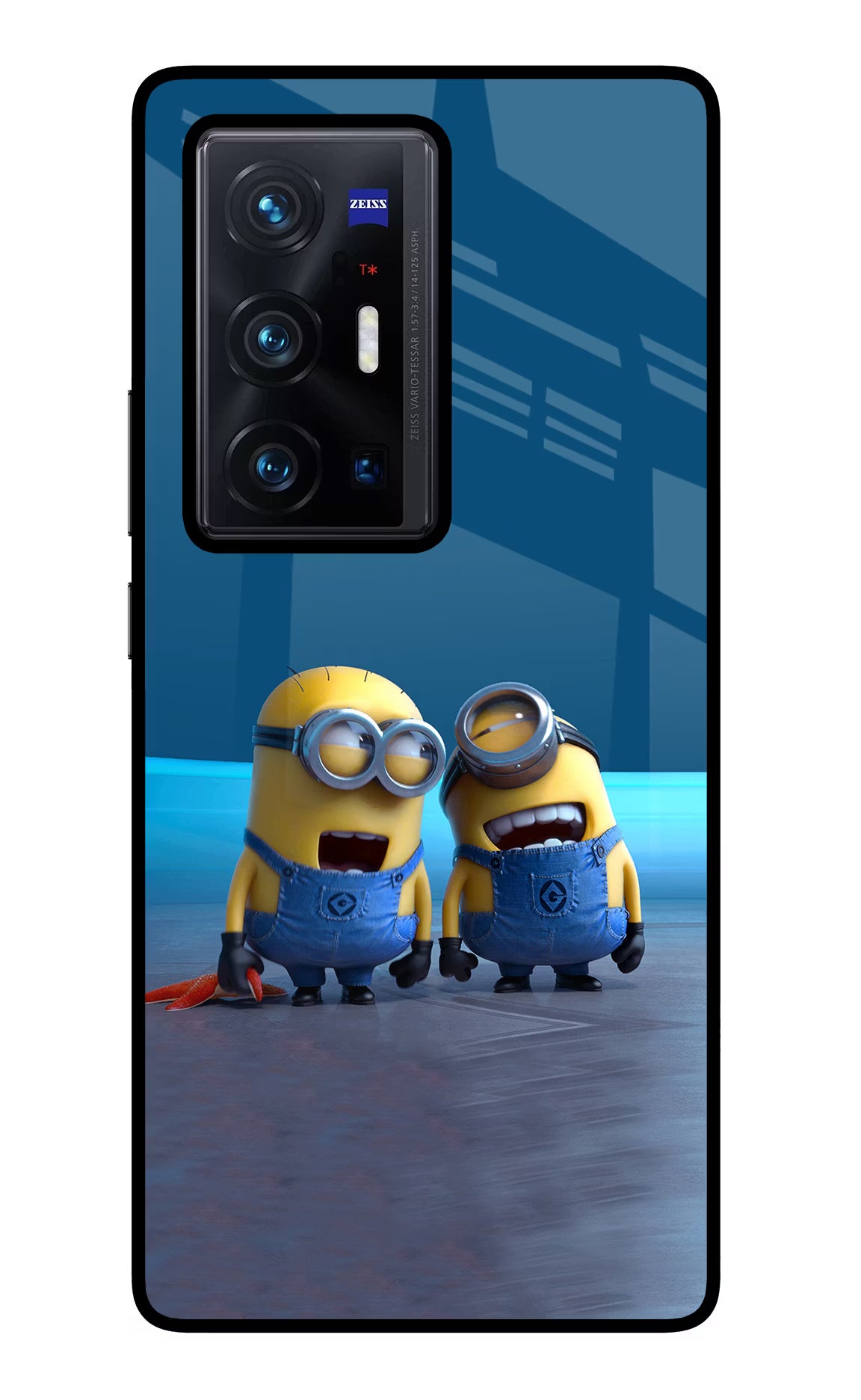 Minion Laughing Vivo X70 Pro+ Glass Case Back Cover by Casekaro
