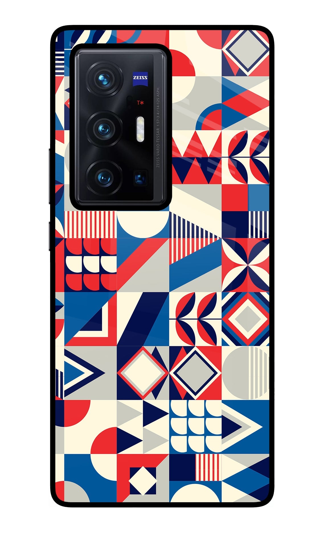 Colorful Pattern Vivo X70 Pro+ Glass Case