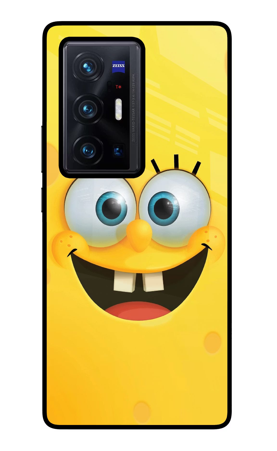 Sponge 1 Vivo X70 Pro+ Glass Case Back Cover by Casekaro