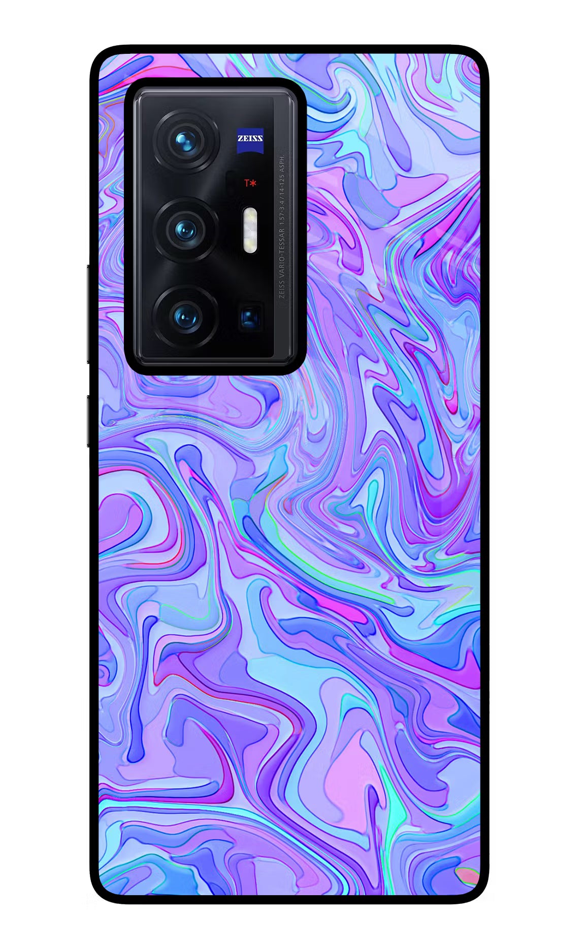 Glitter Vivo X70 Pro+ Glass Case Back Cover by Casekaro