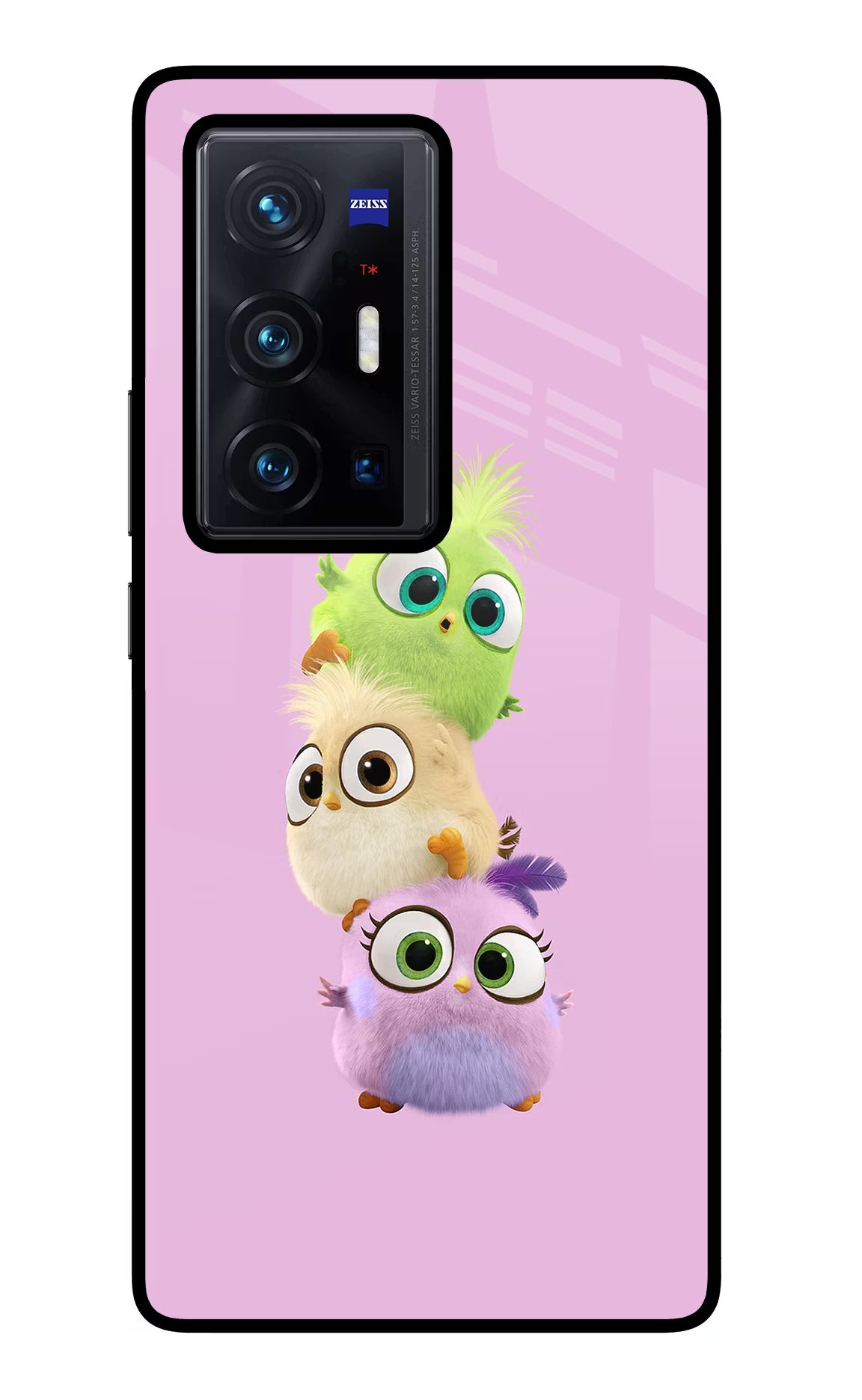 Cute Little Birds Vivo X70 Pro+ Glass Case Back Cover by Casekaro