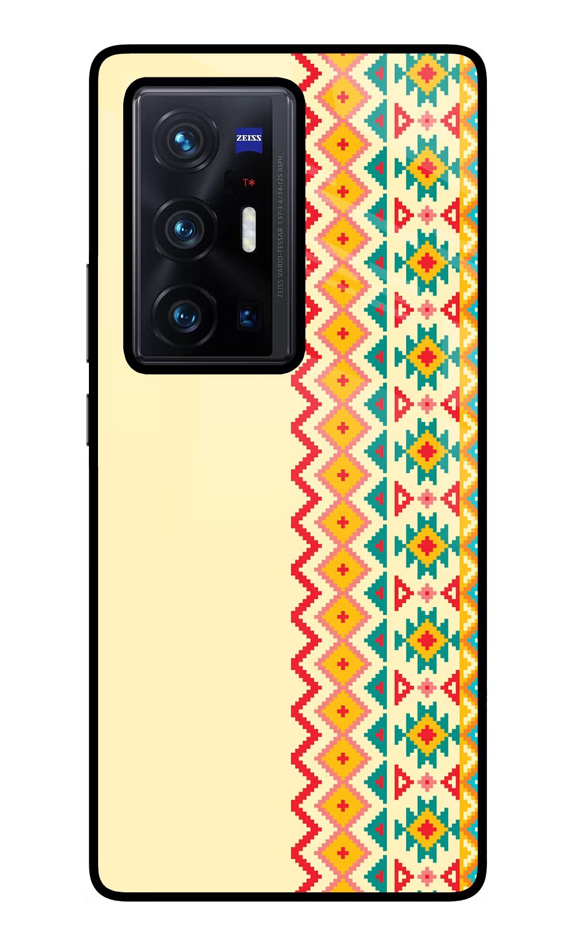 Ethnic Seamless Vivo X70 Pro+ Glass Case Back Cover by Casekaro