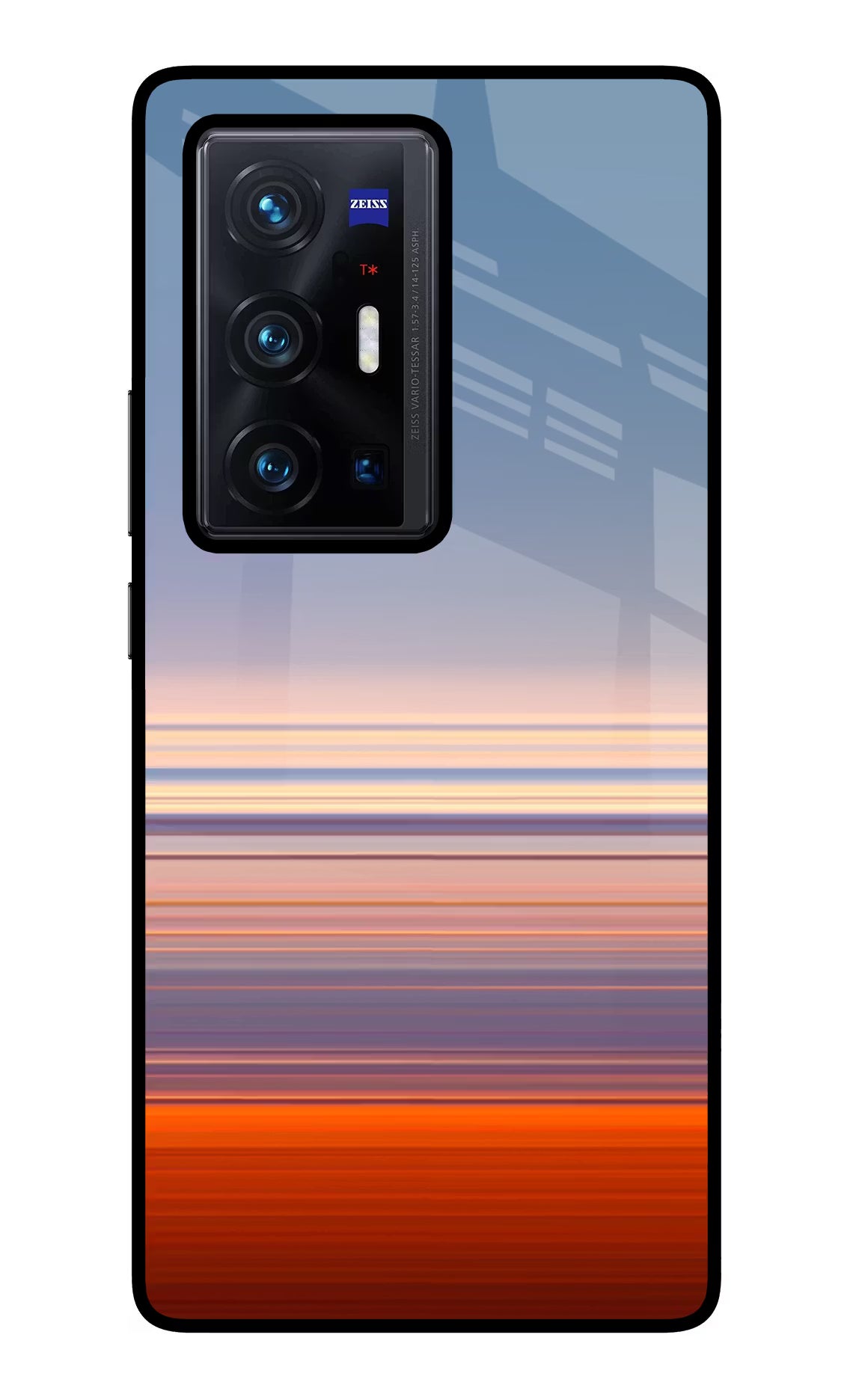 Morning Colors Vivo X70 Pro+ Glass Case Back Cover by Casekaro