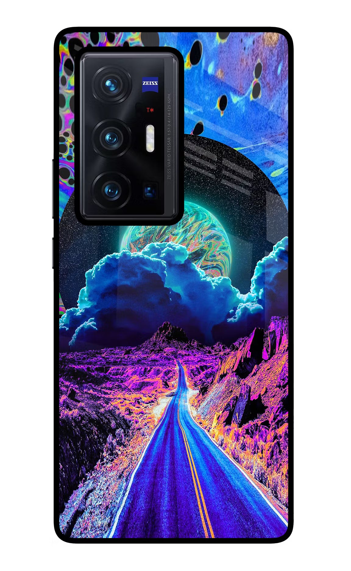 Psychedelic Painting Vivo X70 Pro+ Glass Case