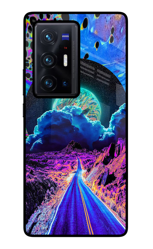 Psychedelic Painting Vivo X70 Pro+ Glass Case