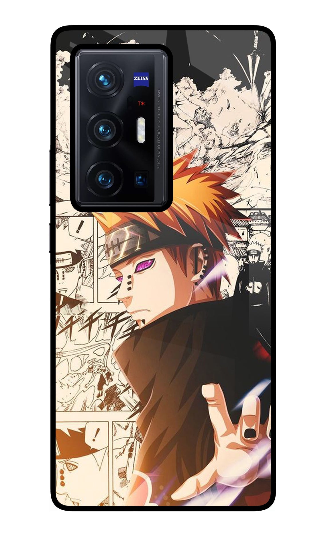 Pain Anime Vivo X70 Pro+ Glass Case