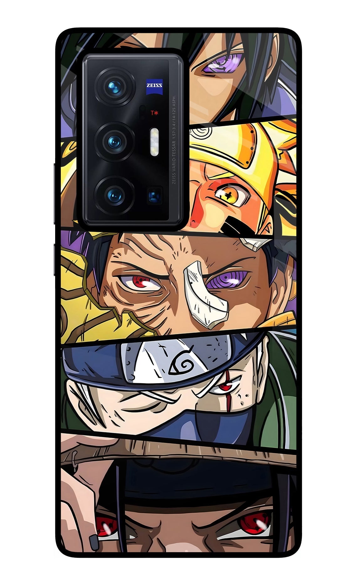 Naruto Character Vivo X70 Pro+ Glass Case