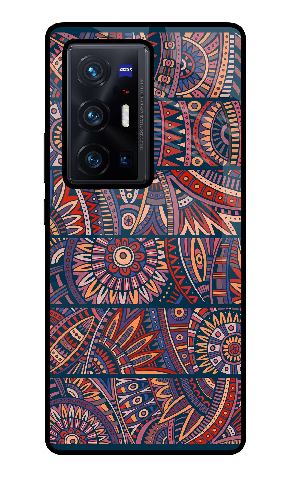 African Culture Design Vivo X70 Pro+ Glass Case