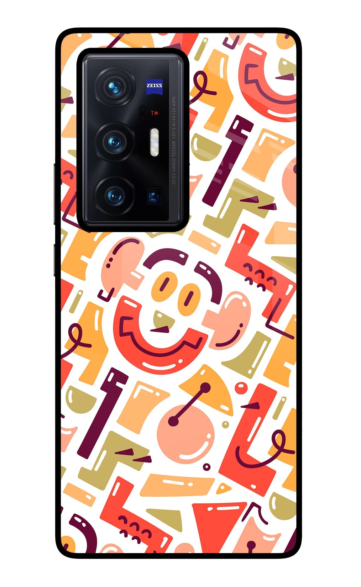 Doodle Pattern Vivo X70 Pro+ Back Cover